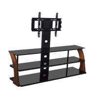 Tempered glass modern lcd tv wall unit designs furniture cheap tv stands price for sale