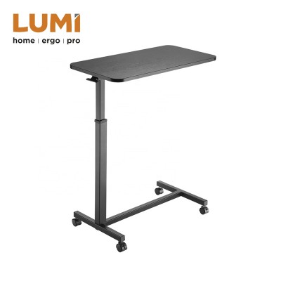 Height Adjustable Bedside Table with Wheels,Medical Overbed Table Cart