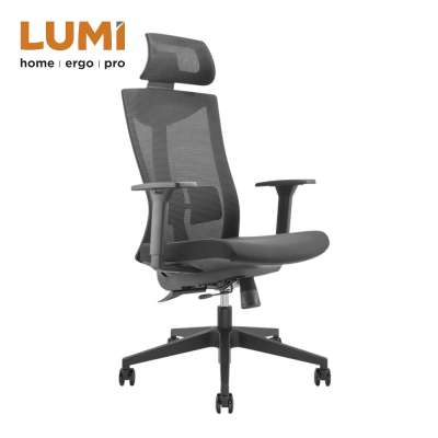 High-Back Swivel Ergonomic Fabric  Armrest Office Mesh Chair