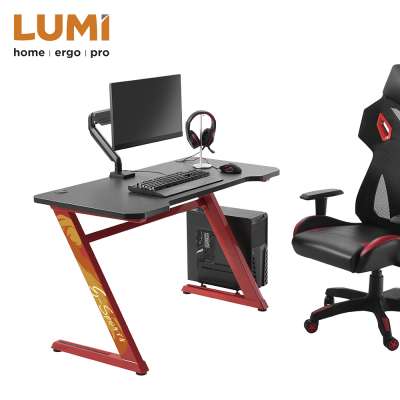 Z-Shaped PC Gaming Table Computer  Office Desk