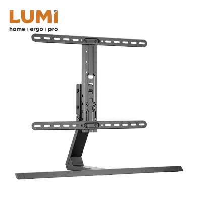 Aluminum Pedestal Tabletop Height Adjustable TV Mount TV Stand